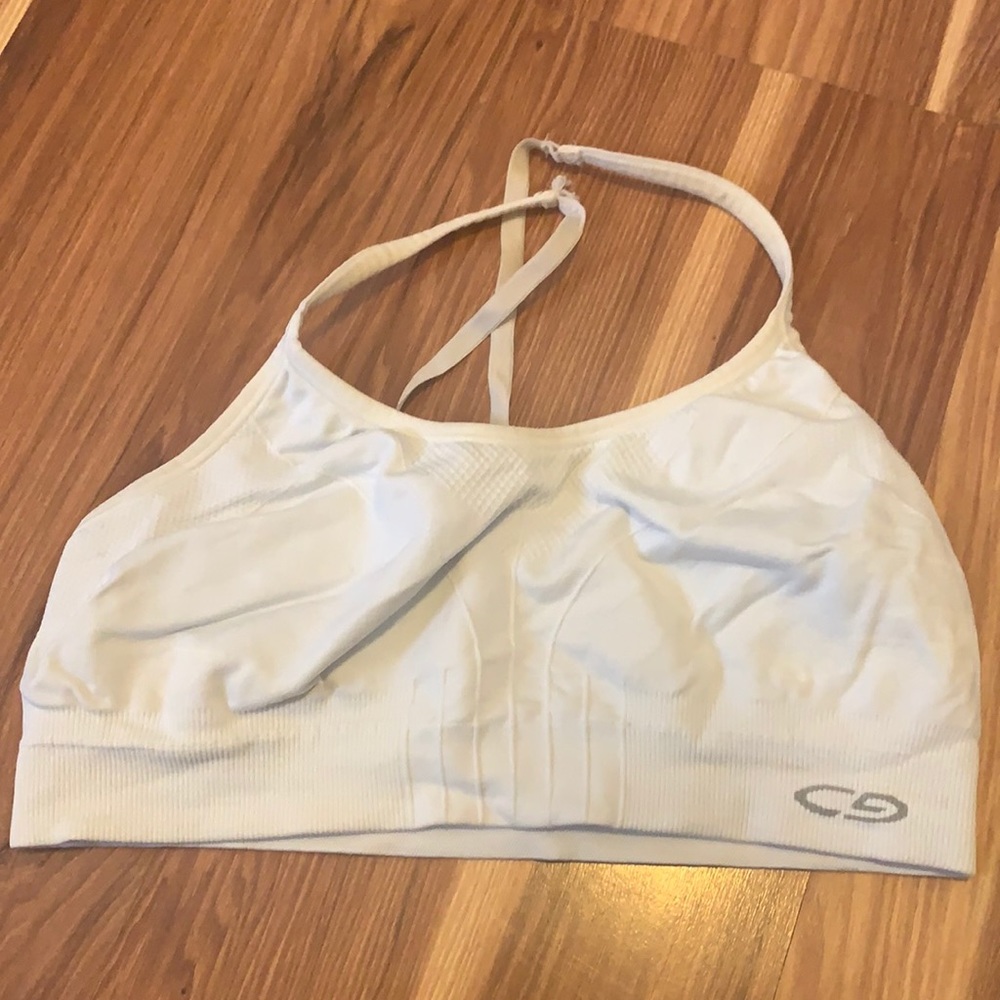 White sports bra